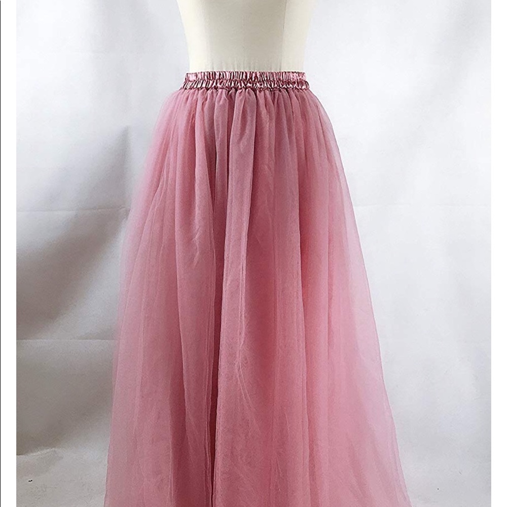 Blush tulle skirt